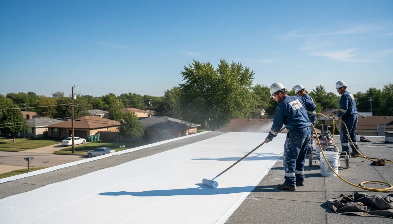 Commercial roof coating in Kingsland, AR near me